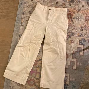 Gap Chino wide leg ivory jeans!